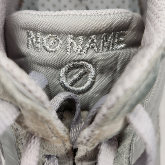 NoName Grey Leather Wedge Sneakers - Picture 9 of 11